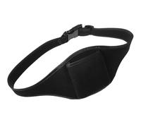 Beavorty Adjustable Black Mic Belt Pouch for Fitness Microphone Storage Waist Pack for Gym Instructor with Portable Microphone Holder Bag