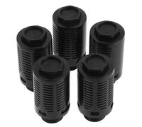 Beavorty adjustable exhaust muffler 5PCS black plastic inline exhaust muffler for pneumatic line, easy installation, noise reduction, tire changer