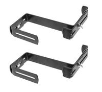 Beavorty Adjustable Metal Balcony Plant Hanging Bracket 1 Pair 10.5cm Flowerpot Hanging Hook Outdoor Railing Holder Window Box Rack for Garden Patio