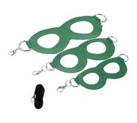 Beavorty Adjustable Reptile Harness Set for Small Lizards and Bearded Dragons, Wear-resistant Green Outdoor Lizard Leash with Comfortable Chest Strap for Safe Training and Walking