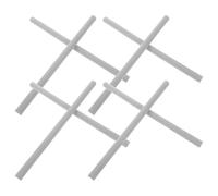 Beavorty Adjustable Velvet Jewelry Box Dividers Set 8 Pieces, 30cm Grey Foam Inserts for Ring, Earring and Bracelet Storage, Removable Organizer Compartments for Drawer and Desktop Use