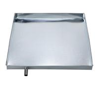 Beavorty Air Conditioner Drip Pan Silver Galvanized Iron Catch Pan Not Easy to Tip over Floor Protecting Leak Drain Tray for Indoor and Outdoor Use
