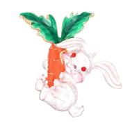 Beavorty Alloy Rabbit Corsage Creative Brooch Pin Vintage Glasses Rabbit Badge Fashion Accessory