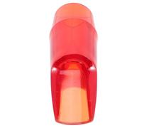 Beavorty Alto Saxophone Replacement Mouthpiece Crystal Red Plastic Saxophone Head Accessory for Alto Sax with Sturdy Design Suitable for Wind Instrument Players