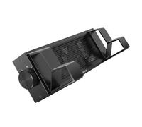 Beavorty Aluminium Alloy Laptop Cooler Rack with 3-speed Adjustable Fan for Rapid Cooling and Reduced Eye Pressure, Elevated Stand for Notebooks for Watching Videos and Reading