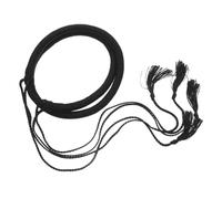 Beavorty Arab Shemagh Tassel Hairband for Men Middle East Headband Arabian Costume Accessory with Black Wool Braid Design Comfortable Flexible Fit for Parties Daily Wear