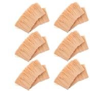 Beavorty Artificial Thatch Roofing 6pcs 6x20cm Miniature Straw Roof Rolls for DIY Dollhouse Thatching Micro Landscape Fake Haystacks Decorative Straw Roof Material for Fairy Garden