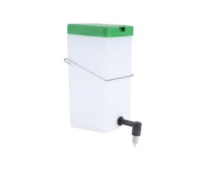 Beavorty Automatic Water Fountain Rabbit Waterer Plastic Anti-spray Bite Resistance White Green for Cage