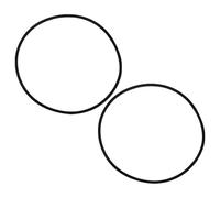 Beavorty Bar Stool Round Nylon Base Ring 2Pcs with Rubber Seal for Floor Protection, Salon Chair Accessory, 38.5Cm Diameter Furniture Pads for Kitchen Bar Stools