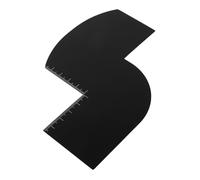 Beavorty Barber Shaping Guide Hairdressing Tools Set Beard Template Mens Folding Beard Comb for Styling