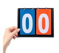 Beavorty Basketball Score Flipper 2-digit Manual Scoreboard Double-sided Flip Match Scoreboard for Indoor Outdoor Sports Coaching