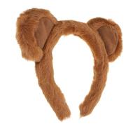 Beavorty Bear Ears Headband for Women Cute Animal Cosplay Accessory for Parties Makeup and Washing Face Fashionable Costume Headband with Playful Design for Role Playing Events