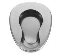 Beavorty Bed Pan Portable and Elderly for Men, Stainless Steel Women Heavy Duty Bedpan Use, Practical Bed Pan with Versatile Use for Hospital and Nursing Home for Bedridden Patients