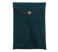 Beavorty Bible Pouch Bag Chinese Style Wrapping Bag with Velvet Cloth, Sacred Scriptures Storage Case for Travel and Religious Text Protection, Dark Green Buddhist Book Holder