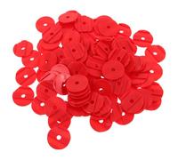Beavorty Bingo Chips Educational Counting Discs Plastic 100pcs for Classroom Reward Tokens, Red round Game Tokens Easy to Grasp for Student Motivation and Classroom Incentives