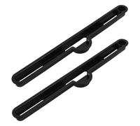 Beavorty Black Plastic Folding Table Slot Rail Replacement Groove Insert 29.7cm for Office Desk Hardware with Effortless Installation and Steady Tabletop Support for DIY Furniture Hardware