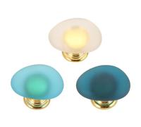 Beavorty Blue Green Zinc Alloy Crystal Drawer Handles 3Pcs Replacement Cabinet Knobs for Bathroom Vanity and Home Decorating Accessories