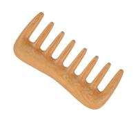 Beavorty Boxwood Wide Tooth Comb Scalp Massager for Curly Wavy Long Hair Portable Wooden Hairbrush with Rounded Teeth Static Styling Tool for Men and Women Hair Care