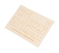 Beavorty Braille for Blind People Essential Letter Teaching Tool Compact Durable Design Aid for Visual Impairment Easy to Clean