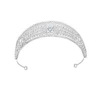 Beavorty Bridal Tiara Crown Rhinestones Wedding Headband Headpieces Add Grace to Your Look