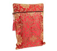 Beavorty Brocade Embroidery Scriptures Pouch Elegant Chinese Style Bag for Temple Use and Safe for Carrying Buddhist Texts and Sundries for