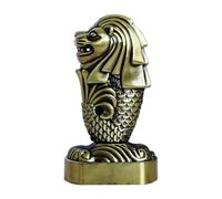 Beavorty Bronze Merlion Statue Ornament 8x5.5x16cm Alloy Creative Household Decor Figurine Vintage Home Accessories Sculpture