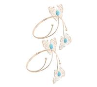 Beavorty Butterfly Flower Upper Arm Bracelet Adjustable Metal Cuff Jewelry for Women Boho Style Armband Decorative Curtain Tiebacks Unique Design for Special Occasions