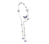 Beavorty Butterfly Tassel Headband Wide Women Headband for Girls Fascinators for Women Tiara Forehead Jewellery Hair Band