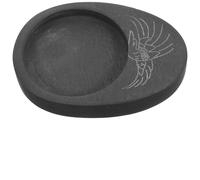 Beavorty Calligraphy Inkslab Mini round Inkstone for Students Chinese Inkstone Grinding Accessory for Calligraphy and Drawing for Writing Practice