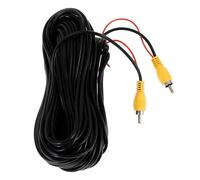 Beavorty Car Reverse Camera Cable Extension with Stable Signal Transmission Copper and Plastic Material Suitable for Rear-view Camera and Camcorder, for Vehicle Backup and Parking