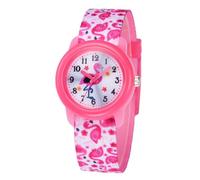 Beavorty Cartoon Quartz Watch Ladies Watch for Girls Wristwatch for Boys and Girls Precise Quartz Movement Adorable Flamingo Design for School Home Party for Little Boy