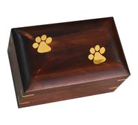 Beavorty Cat Ashes Urn Memorial Keepsake Wear Resistant Corrosion Resistant Wood Carved Pet Claws Elegant Design Pet Memorials for Cats and Dogs