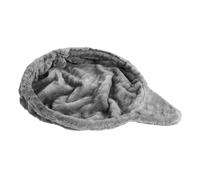 Beavorty Cat Tree Replacement Hammock Bed for Kitten Tower, Plush Fleece round Spoon-shaped Basket, Comfortable Private Space Lounger for Cats at Home, Stylish Steel Ring Frame 47x36cm