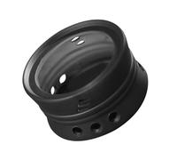 Beavorty Ceramic Tea Heating Pedestal Black Teapot Warmer Candle Heater Stand for Home Kitchen Tea Accessory