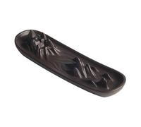 Beavorty Ceramics with Brown Colour in Mountain Shape Incense Burner and Simple Design, Chinese Style Incense Holder for Hotel and Study Use