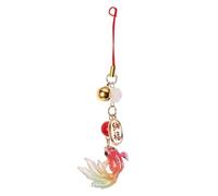 Beavorty Chinese Style Koi Fish Pendant Keychain Handmade Ancient Fortune Charm for Car Bag Phone Decoration Symbol of Prosperity and Luck Gift