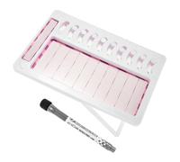 Beavorty Chore Chart with Pink Inner Ring, Erasable Self-discipline Task Tracker, Portable Household Reminder Board for ’ Daily Routine and Behavior Planning