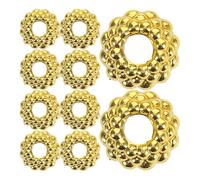 Beavorty Christmas Ornament Caps in Golden Colour round Plastic 100pcs Replacement Hangers Cup Caps Simple to Use for Holiday Tree Decorations for Festive Celebrations and DIY Crafts