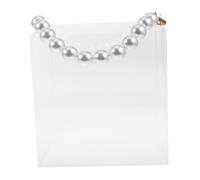 Beavorty Clear Candy Box with Pearl Handle Sturdy Wedding Favor Storage for Sweets Nuts and Chocolates for Parties Holidays and Celebrations