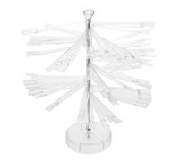 Beavorty Color Fan-shaped Nail Art Practice Chart with Gel Polish Display Stand for Mobile Technicians and Salon Use Portable False Nail Color Rack