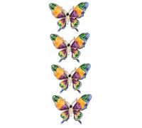 Beavorty Colorful Butterfly Brooch Pin for Clothing Decoration Rhinestone Adorned Aesthetic Badge for Scarves Dresses Hats Stylish Accessory for Women