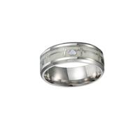 Beavorty Couples Luminous Heartbeat Ring Stylish Glow-in-the-Dark Finger Ring for Unisex for Night Out and Size 9