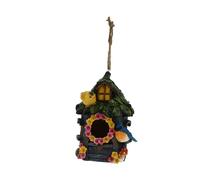 Beavorty Creative Hanging Bird Nest Resin Bird Cage for Balcony Decoration Strong Breathable Ornamental Nature Unique Fresh Natural Appearance
