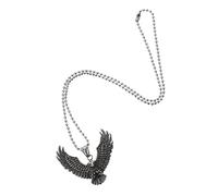 Beavorty Creative Stainless Steel Male Necklace with Eagle Pendant Stylish Men's Jewelry for Parties Bars Ktv Unique Rock Hip Boyfriend and Friends