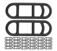 Beavorty Cycling Silicone Bike Light Straps 40Pcs, Elastic Mount Bands for LED Flashlight and Taillight, Secure Handlebar and Seat Post Fixing, for Commuting and Outdoor Cycling