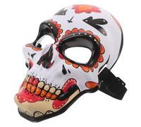 Beavorty Day of The Dead Mask Skeleton Party Masks Unique Design Plastic Lightweight Adjustable Fit Women Masquerade Party 10.22x6.48x2.36in