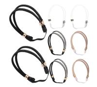 Beavorty Detachable Elastic Rhinestone Shoe Straps Elegant Pu Material 4 Pairs with Improved Stability Heel Accessories for High Heels and Sandals for Women at Parties and Professional