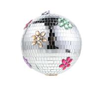 Beavorty Disco Laser Ball Reflective Mirror Ball for Hanging Decor Ornament for Music Festivals and Home Parties