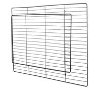 Beavorty DIY Cat Playpen Door 35x45cm Black Metal Wire Cage Panel with Encrypted Mesh and Inward Opening for Indoor Cat Cage Entrance and Small Pet Enclosure