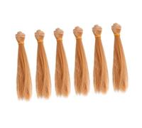 Beavorty Doll Hair Wig Supplies Diy Doll Wigs Straight Hair Wefts for Doll Making